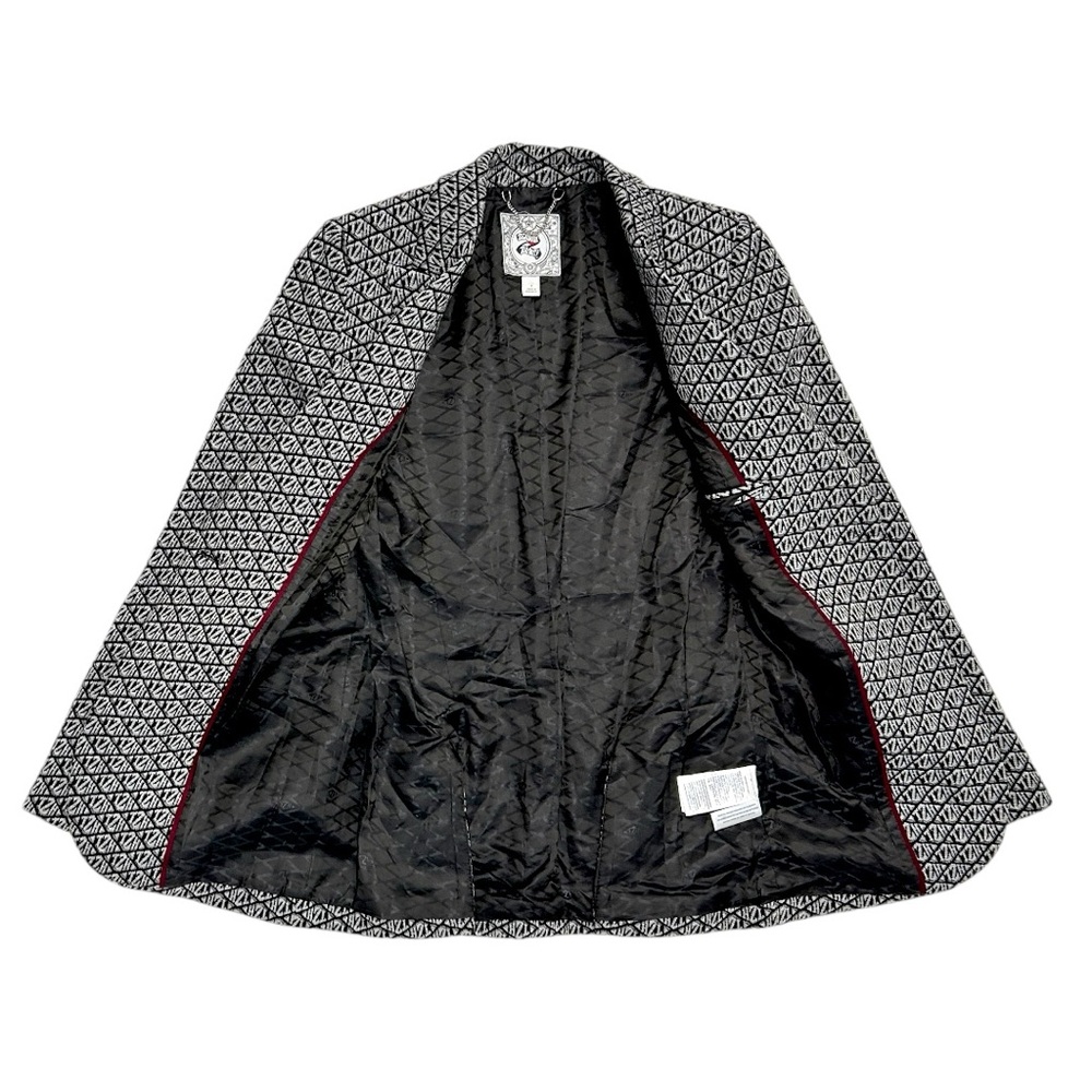 EUC Tommy Hilfiger Black and White Patterned Blazer - Picture 4 of 12